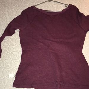 Long sleeved plum top